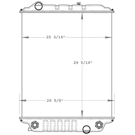 900020AT - Ford Cargo Radiator