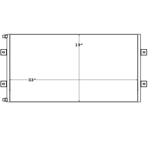 CON0002 - Ford / Sterling Condenser AT / LT 1996 - 2006 Condenser