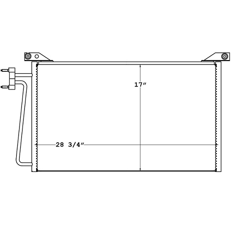 CON0020 - GMC Topkick / Kodiak Condenser 2003 - 2006 Condenser