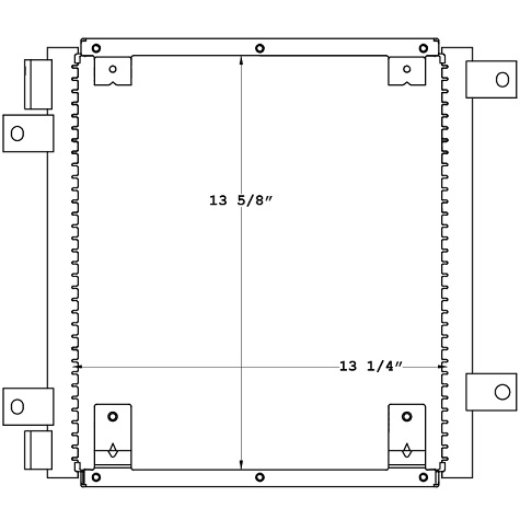CON0022 - Isuzu NPR / GMC W3500 - W4500 1999 - 2007 Condenser Condenser