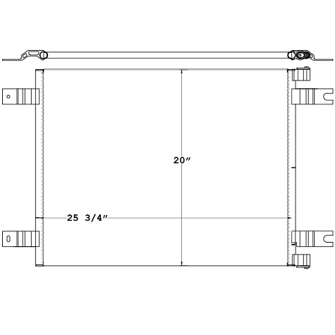 CON0023 - Kenworth T600 / W900L 2008 Condenser