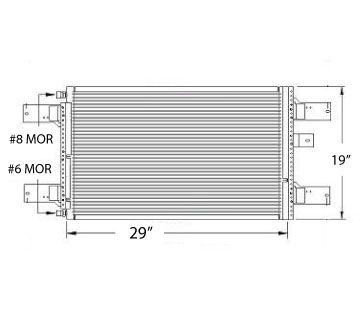 CON0040 - Mack CH 1994 - 2002 Condenser Condenser
