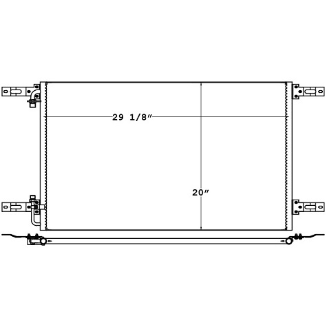 CON0068 - Freightliner Condenser Condenser