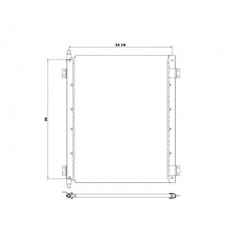 CON0076 - Ford Condenser 1994 - 1997 Condenser