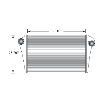 FOR19002 - Ford 8000 Series Charge Air Cooler