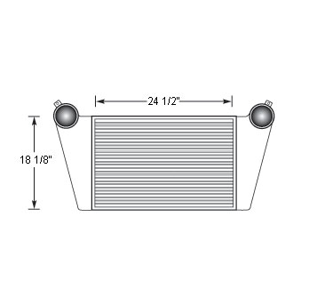 FOR19004 - Ford 8000 Series Charge Air Cooler