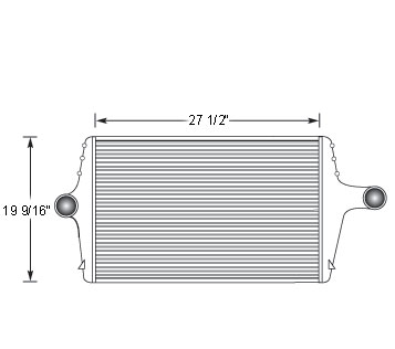 FOR19007 - Ford F-800 Charge Air Cooler Charge Air Cooler