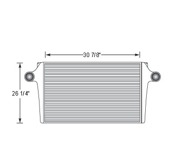 GMC15801 - GMC Topkick Charge Air Cooler
