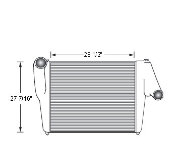 KEN16502 - Kenworth T600, T800, W900 Charge Air Cooler