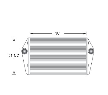 MAC17312 - John Deere Combo Unit Charge Air Cooler