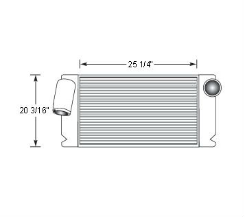 TRA12004 - Transit Bus Charge Air Cooler Charge Air Cooler