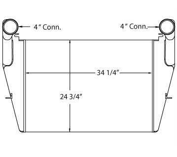TRA12016 - Prevost Charge Air Cooler