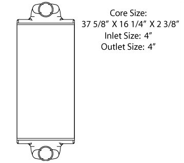 TRA12043 - Neoplan AN440 Charge Air Cooler Part of 4500-29P Charge Air Cooler