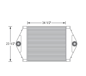 VOL18802 - Volvo WG EARLY 1990-1993 Charge Air Cooler