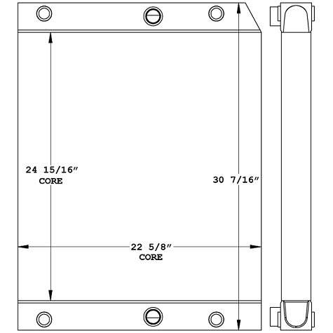 Terex RT665 Crane Hydraulic Oil Cooler - 270964