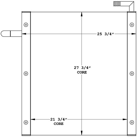 Link-Belt Crane Oil Cooler - 270984 