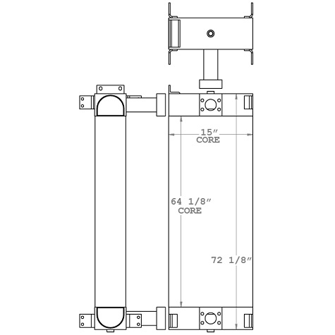 Schramm 450 WS Roto Driller Oil Cooler - 271171