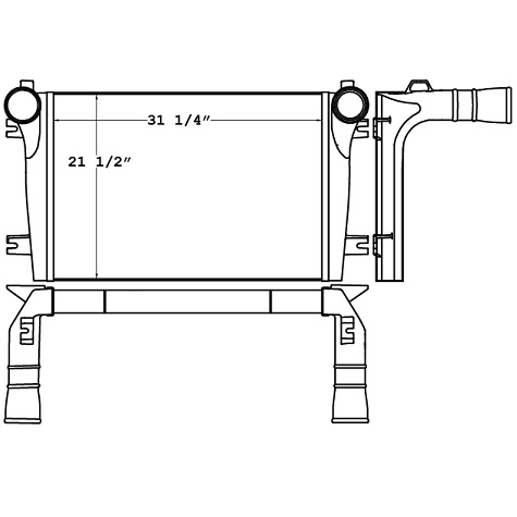 Advance Cement Mixer Charge Air Cooler - 280303