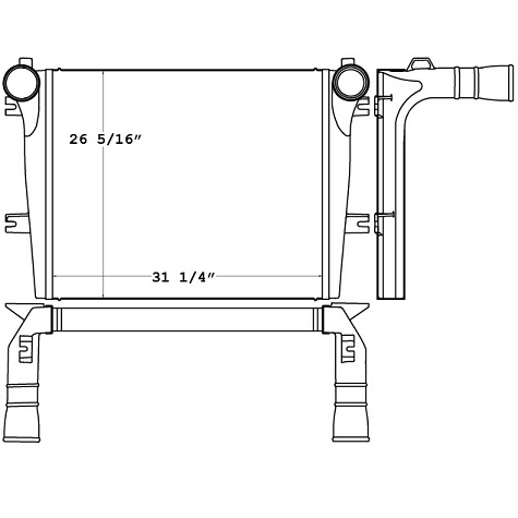 Advance Cement Mixer Charge Air Cooler - 280304