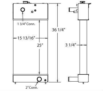 New Flyer Trackless Trolley Radiator Assembly - 310084