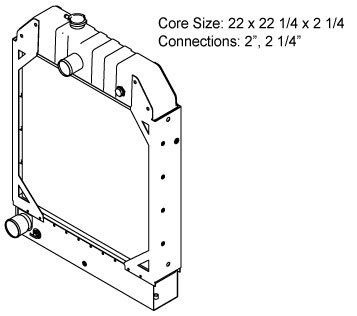 Perkins Stationary Diesel Engine Radiator - 450101