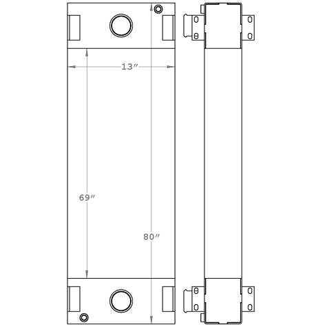 Manitowoc Crane Repower Radiator for 2900-54- 450251 