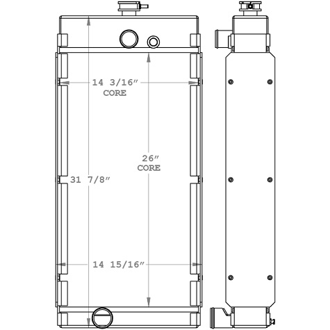 Sullair 185H / 260D Radiator - 450894