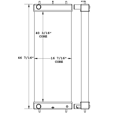 Kawasaki 70Z-7 Wheel Loader Radiator - 450902