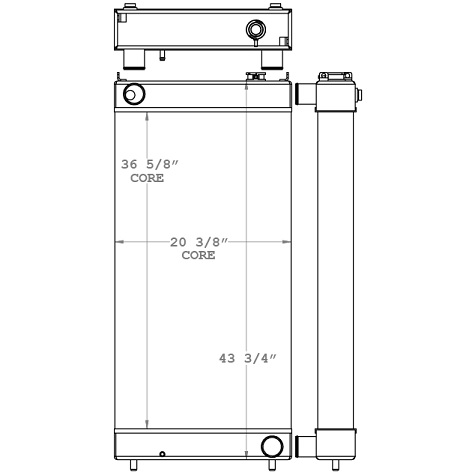 Kawasaki 65Z-IV Loader Radiator- 451002 