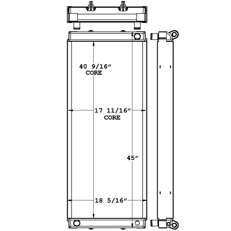 Liebherr 944R Excavator Radiator - 451010