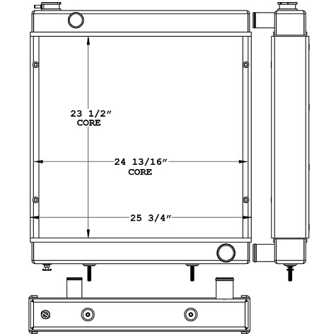 Gradall / JLG G9-43A Telescopic Handler Radiator - 451032