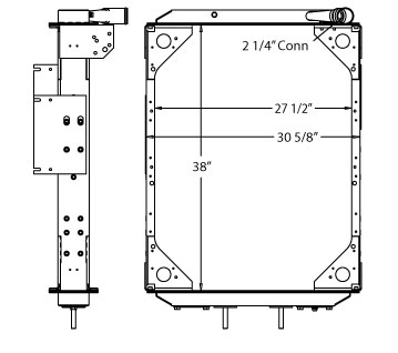 Volvo - Autocar Expeditor 1995 - 2007 Radiator 3085389 - 800102