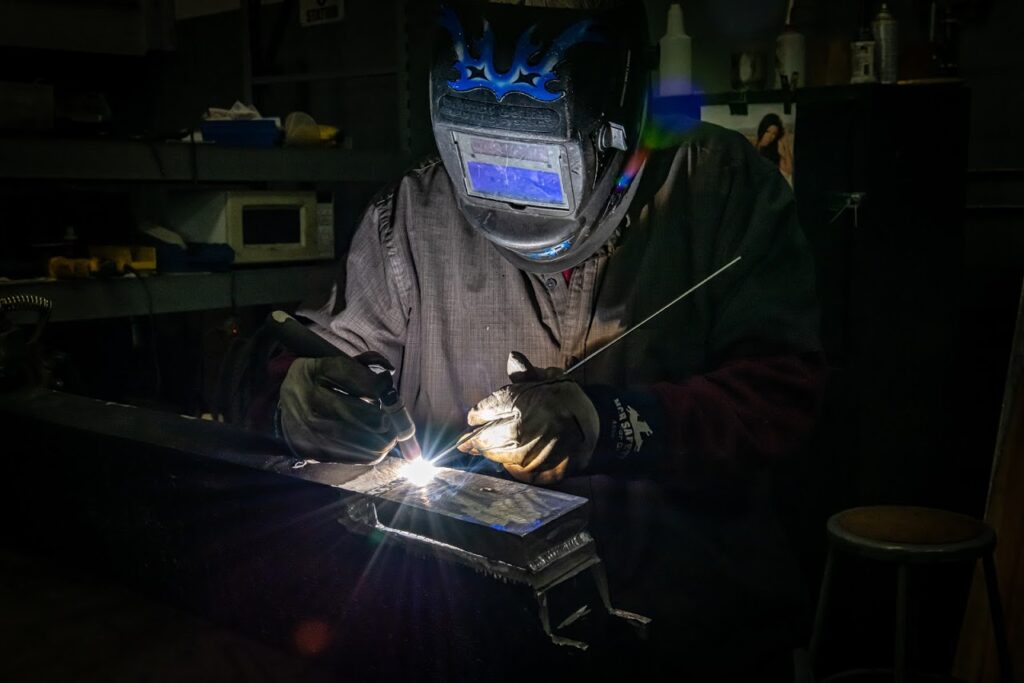 welding an aluminum oil cooler