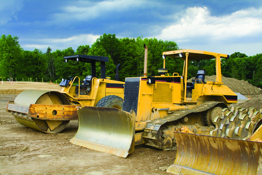 a yellow loader