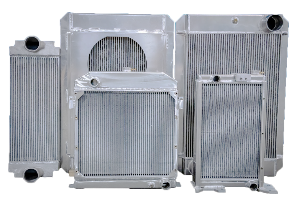 aluminum radiators, charge air coolers, and oil coolers