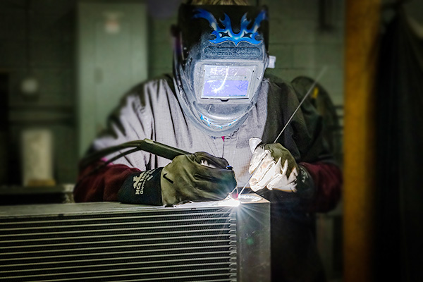 welding a radiator