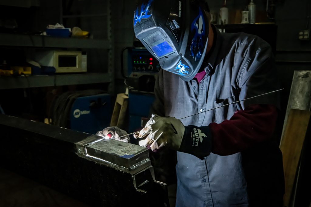 welding a radiator