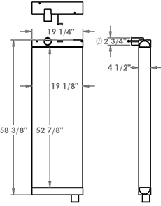 Atlas Copco 451303 radiator drawing