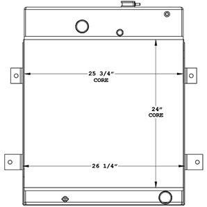 Dynapac 450724 radiator drawing