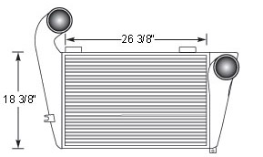 Freightliner FRT18101 charge air cooler drawing