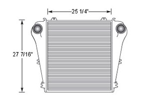 Freightliner FRT18113 charge air cooler drawing