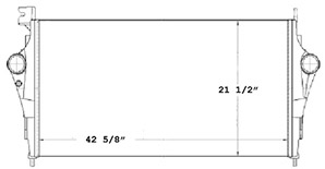 Freightliner FRT18148 charge air cooler drawing