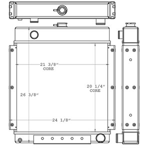 Gehl 450958 radiator drawing