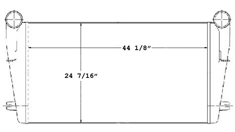 Kenworth KEN16514 charge air cooler drawing