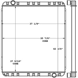 KME 450512 radiator drawing