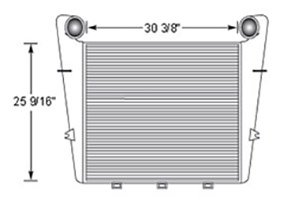 Mack MAC17311 charge air cooler drawing