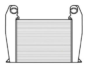 Navistar NAVI16418 charge air cooler drawing