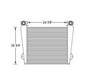 Peterbilt PET17701 charge air cooler drawing