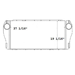 Peterbilt PET17719 charge air cooler drawing