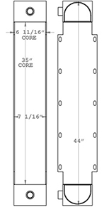 Taylor 271053 oil cooler drawing